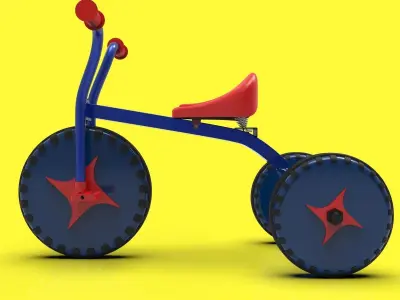 Triciclo estandar 3D model