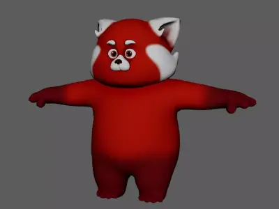 Turning Bear Low-poly 3D model