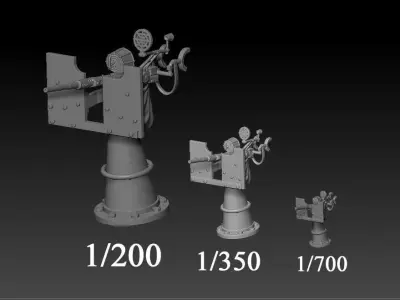 WWII Oerlikon guns for 3D print 3D print model