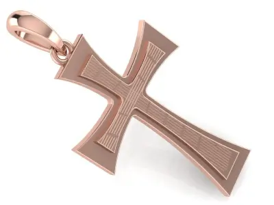 CROSS PENDANT CR138 3D print model