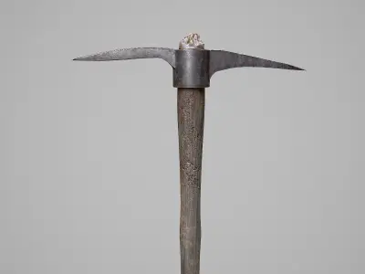 Pickaxe Low-poly 3D model buy