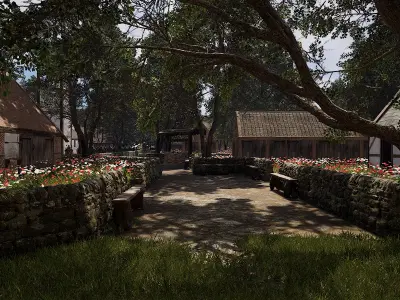 ElderBoom Hollow  Massive Village Environment 3D model