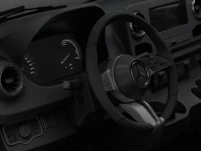 Mercedes Benz Sprinter L4H3 RWD HQ Interior 2025 3D model purchase