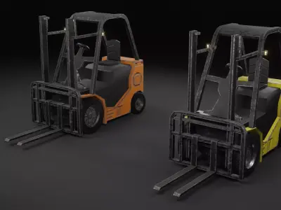 Forklift Low-poly 3D model buy