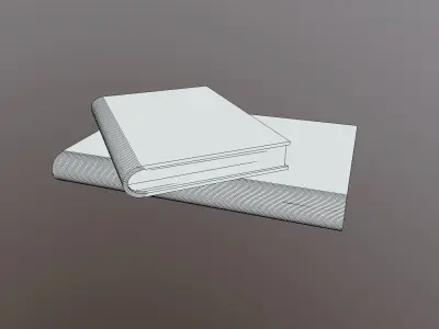 High-Poly Old Books Free 3D model