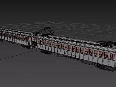 NEW HAVEN Electric Multiple Unit Low-poly 3D model