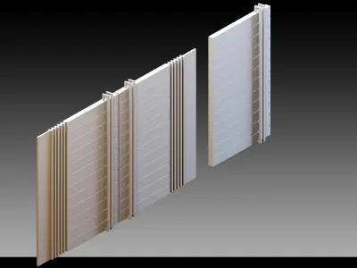 41 Exterior Doors- Vol 02- Kitbash- High detail 3d models 3D model