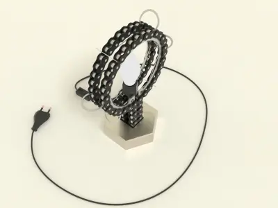 Industrial omega lamp 3D model