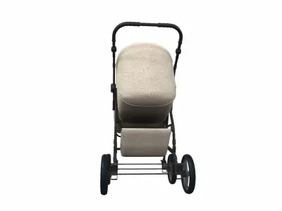 Baby stroller 07 3D model