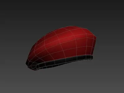 Military Beret  Low-poly 3D model
