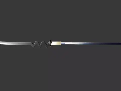 stick sword model Low-poly 3D model
