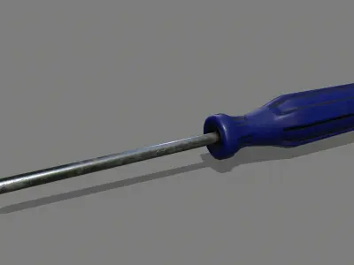 screwdriver Low-poly 3D model 30