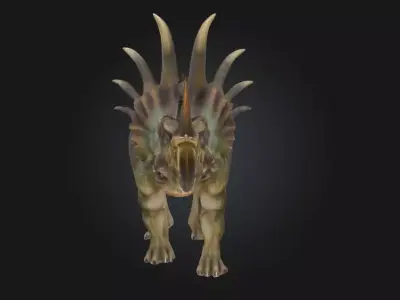 Spiky Sentinel  A Fierce Guardian with an Edge 3D model