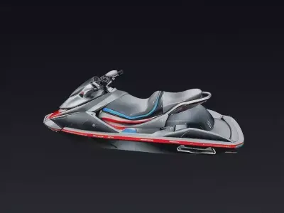 Modern Personal Watercraft Low-poly 3D model