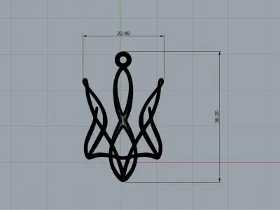 Ukraina trident Free 3D print model purchase