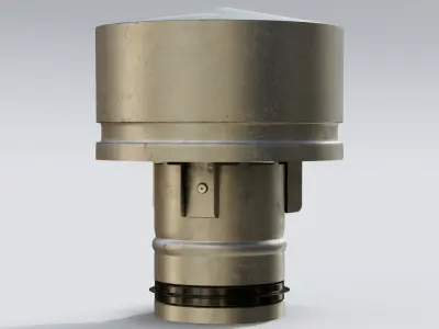 Roof Vent 01 Low-poly 3D model