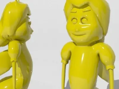 Cartoon Bee 3D model shop