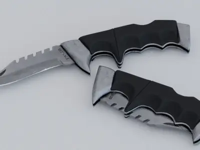 Knife Switchblade Tactical 3D model
