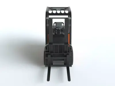 Forklifts Old and New PBR 3D model