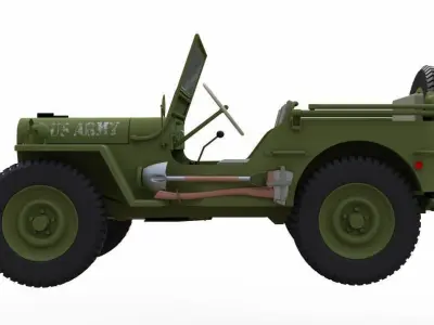 US Army Jeep 3D model