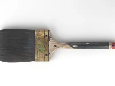 Used painter brush Low-poly 3D model