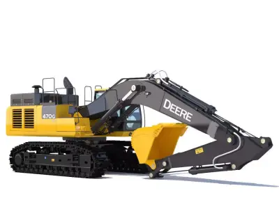 Excavator John Deere 470G 3D model