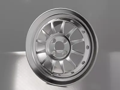 WedsSport Japan Racing Wheel Low-poly 3D model