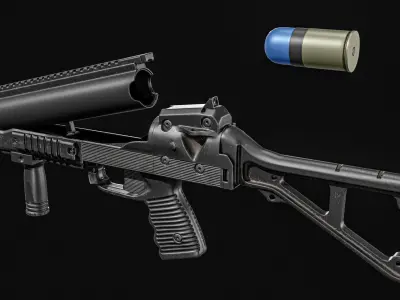  BT GL06 Grenade Launcher Low-poly 3D model