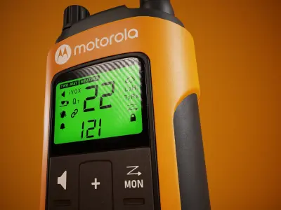 Motorola Walkie-Talkie Talkabout T460 Free low-poly 3D model