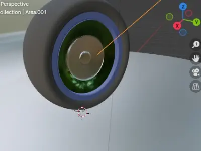 Wheel  Low-poly 3D model