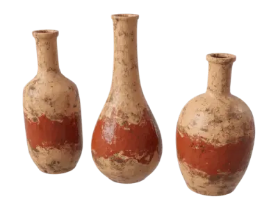  Three Vase Models, Rustic Red  purchase