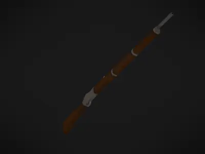 Adventurous - Peterson Rifle - Rigged and Animated Low-poly 3D model