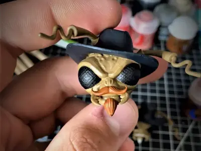 Custom Head - Doc Holiday Insect Assassin Hunter 3D print model