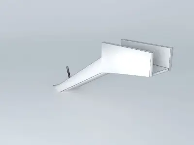 747-400 overwing emergency slide Free 3D model