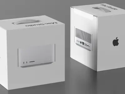 Apple Mac Studio Packaging Box 3D model