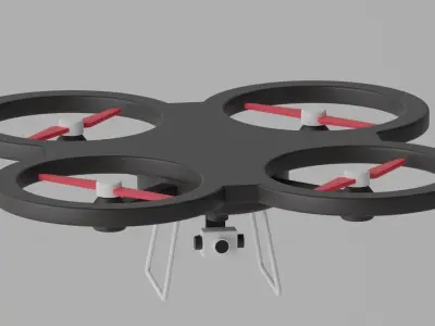 Cartoon Drone 3D model purchase