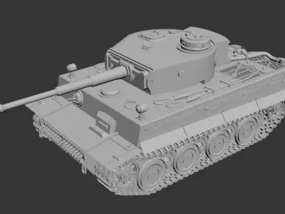 3D model of a tank 3D model