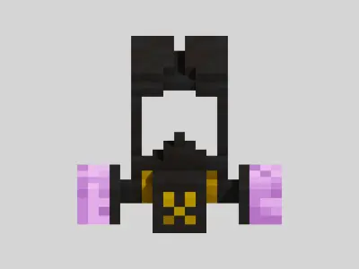 Gas mask Voxel Free low-poly 3D model