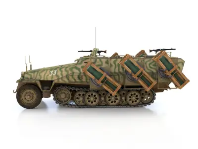 SDKFZ 251 - Ausf D - Stuka zu Fuss - 33 3D model