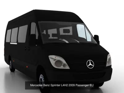 Mercedes Benz Sprinter L4H2 2009 Collection EU 3D Model Pack