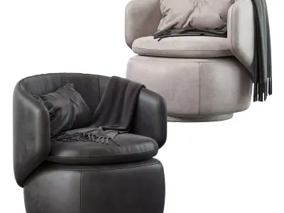 Crescent Swivel Chair 3D model purchase
