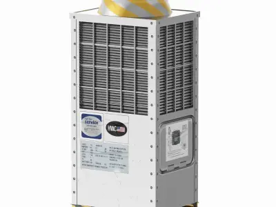 Rooftop Unit Low-poly 3D model purchase