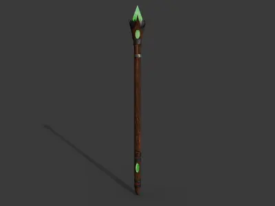 The Sylvan Spear Low-poly 3D model