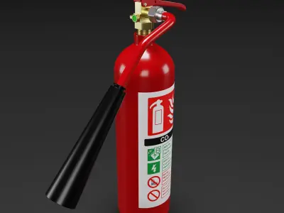 Fire Extinguisher 3D model 16