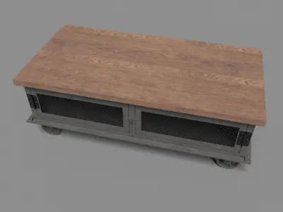 Iron Dresser On Wheels 3D model