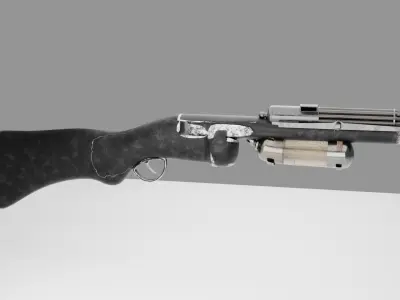 gun for game use  3D model