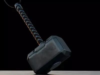 high quality  hammer 3D model