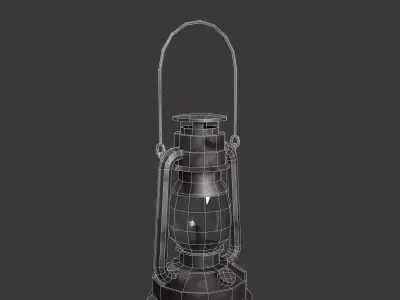 Lantern Set  Low-poly 3D model