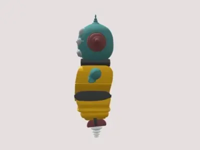ROBOT 3d SET for GAME ANIMATING MODElING 3D model