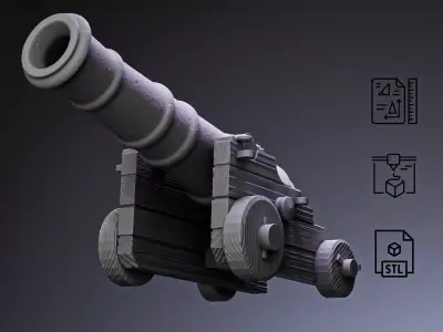 Pirate Cannon RoZ 3D print model